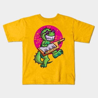 T Rex Logo with music and no studio name Kids T-Shirt